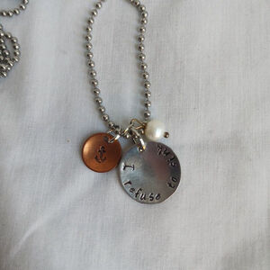 Inspirational Jewelry I Refuse To Sink Copper Stainless Necklace